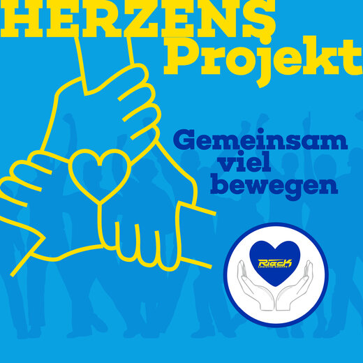 Blaues Template Herzensprojekt